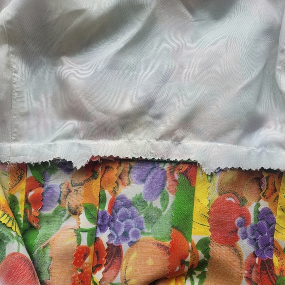 Vintage Handmade Fruity Pinup Dress, VGUC, Approximate Size 6 - Picture 7 of 8